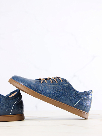 картинка Кеды босоногие ED'ART 182.асти'br.Синий наплак от интернет магазина