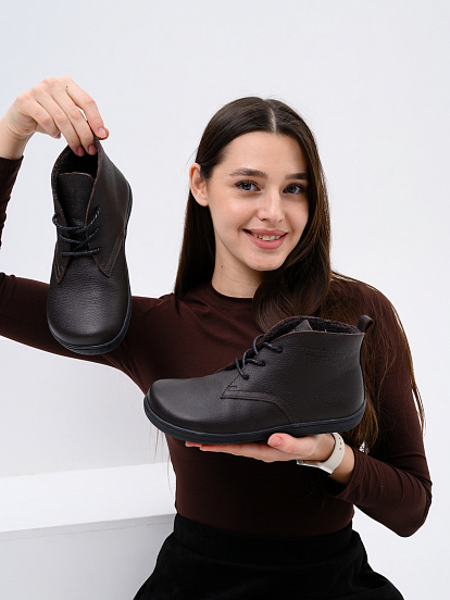 картинка Босоногие ботинки  ED'ART 208.NATA'bl.Темно-коричневая оттима от интернет магазина