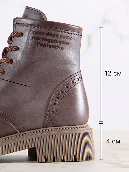 картинка Ботинки ED'ART 319.taskana'ka. Вакса коричневая от интернет магазина