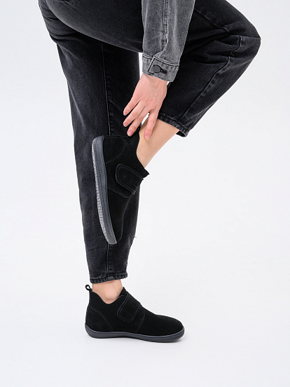 картинка Босоногие ботинки  ED'ART 209.NATA'bl.Черная замша от интернет магазина