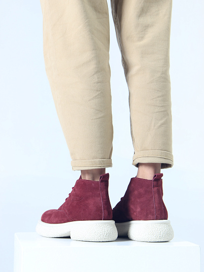 картинка Ботинки ED'ART 308.агата'w. бордо замша от интернет магазина