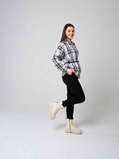 картинка Ботинки ED'ART 329.зиплайн'be. бежевый от интернет магазина