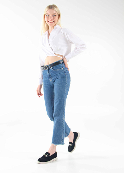 картинка Лоферы туфли ED'ART 172.1841'be. черная замша от интернет магазина