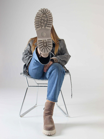 картинка Ботинки ED'ART 233.1541'be. Капучино замша от интернет магазина