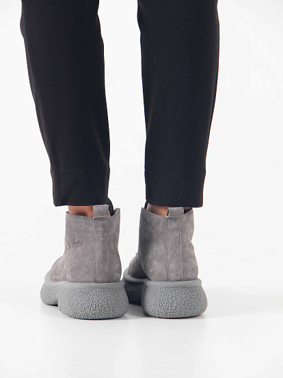 картинка Ботинки ED'ART 308.агата' gr. серый замок замша б от интернет магазина