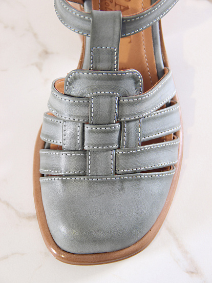 картинка Босоножки ED'ART 5035.23663'bе. Вакса хаки+коричневый от интернет магазина