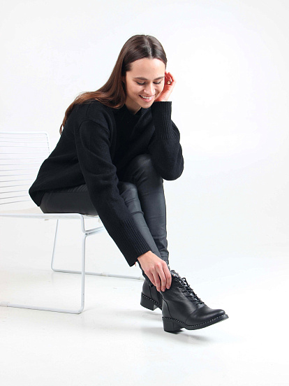 картинка Ботильоны ED'ART 244.vena.black от интернет магазина
