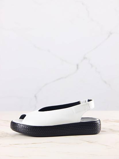 картинка Босоножки ED'ART 1019.2530'bl. белый+черный от интернет магазина