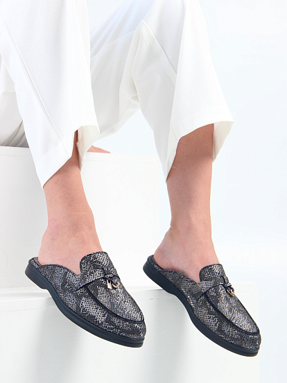 картинка Мюли ED'ART 1070.2614'bl. черный мамба от интернет магазина