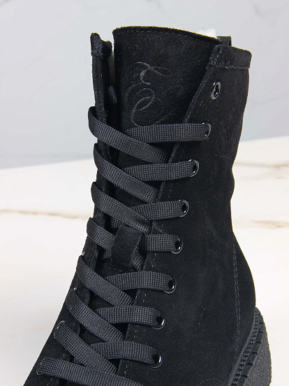 картинка Ботинки ED'ART 327.asteria.bl черный замш от интернет магазина