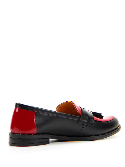 картинка Лоферы ED'ART 117.madonna'9g.black+red R от интернет магазина