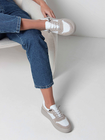 картинка Кеды ED'ART 149.LusiR2'la. Белый бежевый от интернет магазина