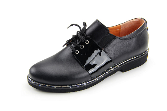 картинка Туфли полуботинки ED'ART 111.1012.black+laq от интернет магазина