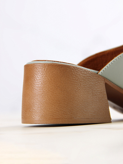 картинка Сабо ED'ART 5132.23663'br.Авокадо лион+коричневый от интернет магазина