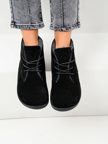 картинка Босоногие ботинки  ED'ART 208.NATA'bl.Черный замша от интернет магазина