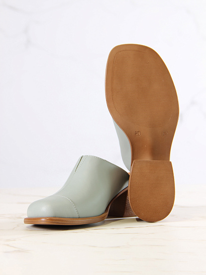 картинка Сабо ED'ART 5132.23663'br.Авокадо лион+коричневый от интернет магазина