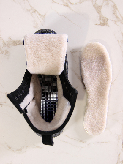 картинка Ботинки ED'ART 327.22511'gr. Черные замша от интернет магазина