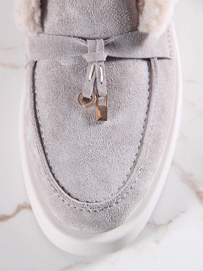 картинка Ботинки ED'ART 306.1593'be. каменный замша от интернет магазина