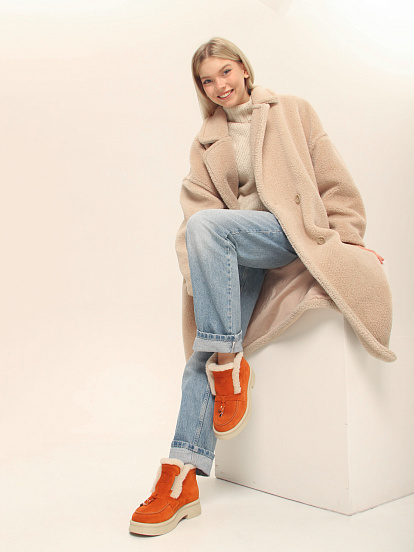 картинка Ботинки ED'ART 307.florida 'be.мандарин замша от интернет магазина