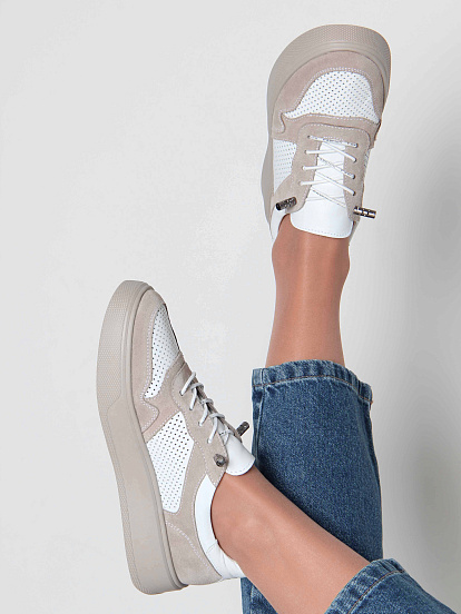 картинка Кеды ED'ART 149.LusiR2'la. Белый бежевый от интернет магазина