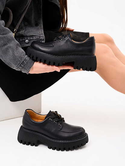 картинка Туфли полуботинки ED'ART 202.14728'bl. Черный от интернет магазина