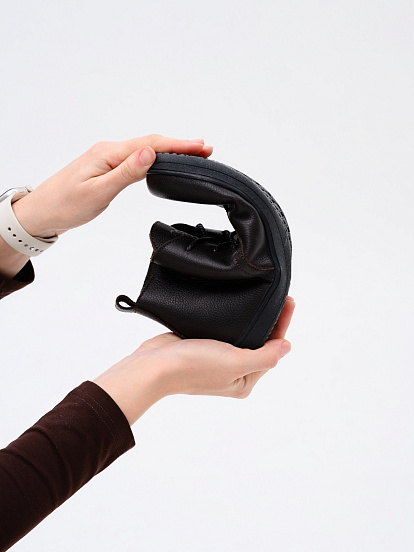 картинка Босоногие ботинки  ED'ART 208.NATA'bl.Темно-коричневая оттима от интернет магазина