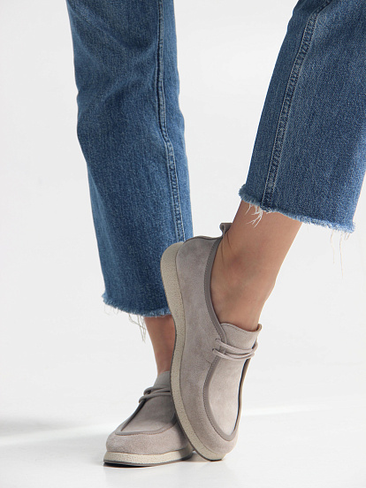 картинка Мокасины ED'ART 191.1607'be. каменный замша от интернет магазина