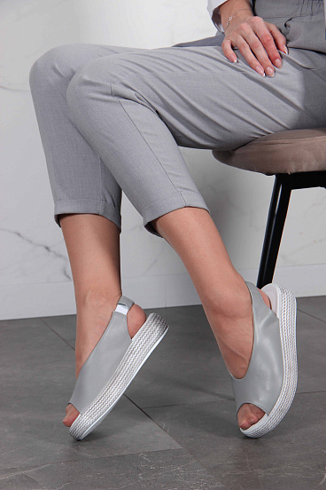 картинка Босоножки ED'ART 1019.2530'w.серый ангел от интернет магазина