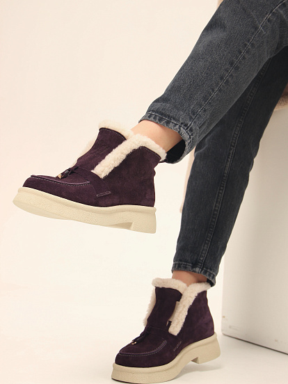 картинка Ботинки ED'ART 307.florida 'be.сливовая замша от интернет магазина