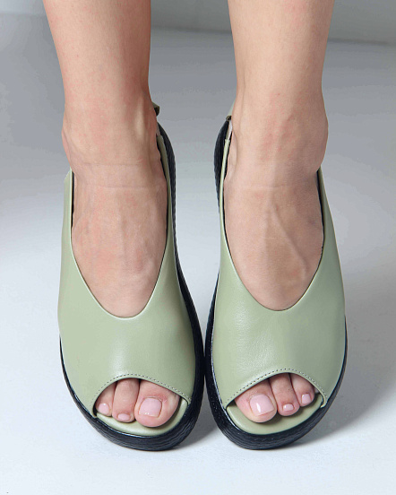 картинка Босоножки ED'ART 1019.2530'bl. Авокадо от интернет магазина