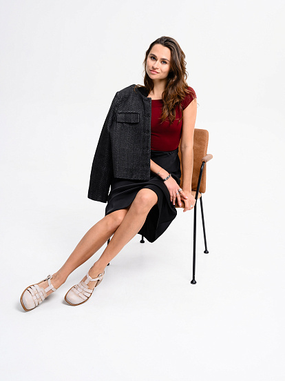 картинка Босоножки ED'ART 5035.23663'bе. Вакса пудра+коричневый от интернет магазина