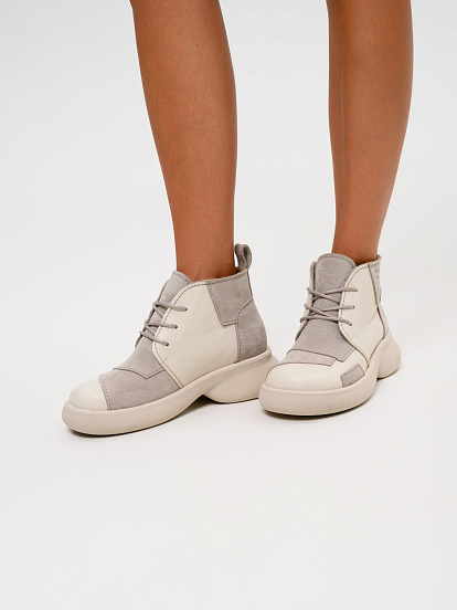 картинка Ботинки  ED'ART 305.927'be. Бежевый стар+каменная замша от интернет магазина