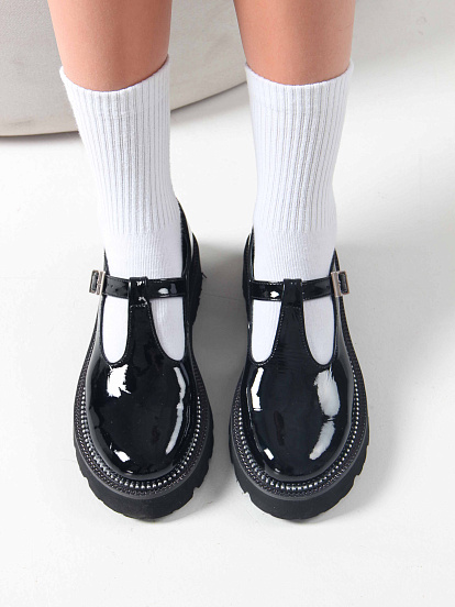 картинка Туфли полуботинки ED'ART 1004.5151 'bl. Черный от интернет магазина