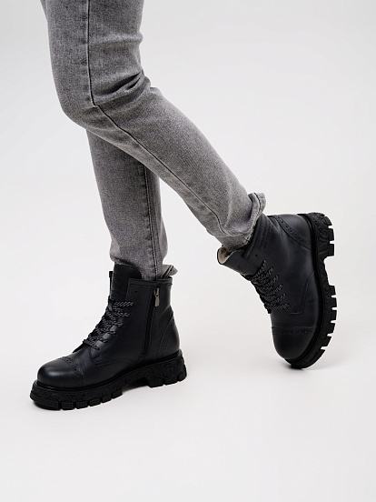 картинка Ботинки ED'ART 319.PODYUM141'bl. Вакса черная от интернет магазина