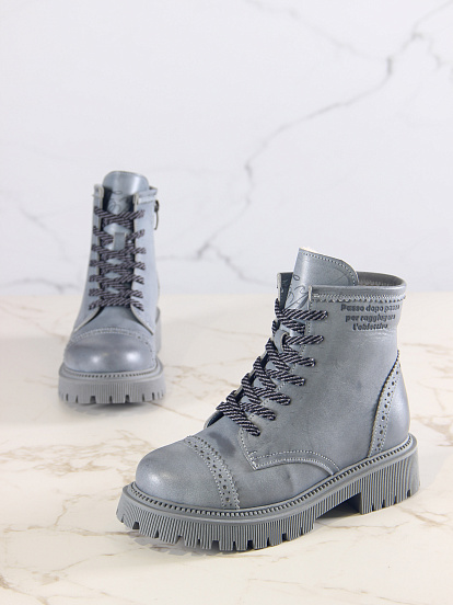 картинка Ботинки ED'ART 319.taskana'gr. Вакса серая от интернет магазина