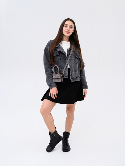 картинка Босоногие ботинки  ED'ART 351.NATA'bl.Черный флоттер от интернет магазина