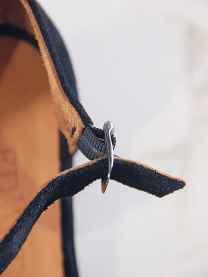 картинка Босоножки ED'ART 5033.23663'bl. Черная замша от интернет магазина