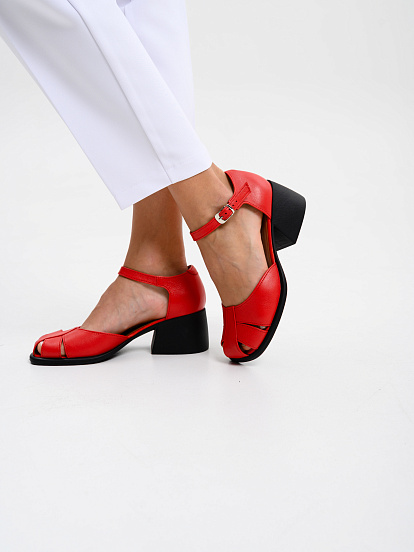картинка Босоножки ED'ART 5033.23663'bl. Красные от интернет магазина