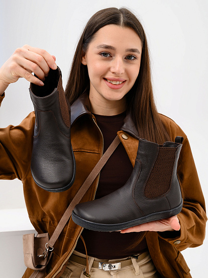 картинка Челси босоногие ED'ART 366.NATA'bl.Темно-коричневая оттима от интернет магазина