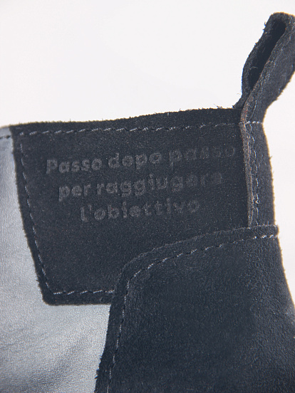 картинка Ботинки  ED'ART 305.927'bl. Вакса черная+черная замша от интернет магазина