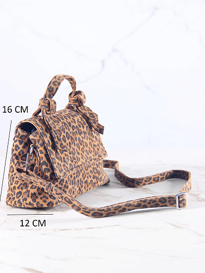 картинка Сумка-клатч ED'ART s06.коричневый леопард от интернет магазина