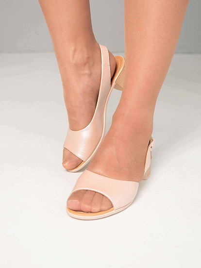 картинка Босоножки ED'ART 3052.312'be. Пудра макс флотер от интернет магазина