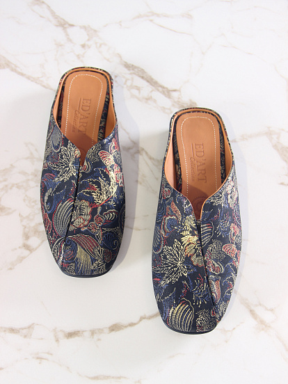 картинка Мюли ED'ART 1007.тунит205'bl. Черный феникс от интернет магазина