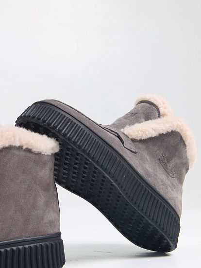 картинка Ботинки ED'ART 307.от11'bl. серый замок  замша от интернет магазина