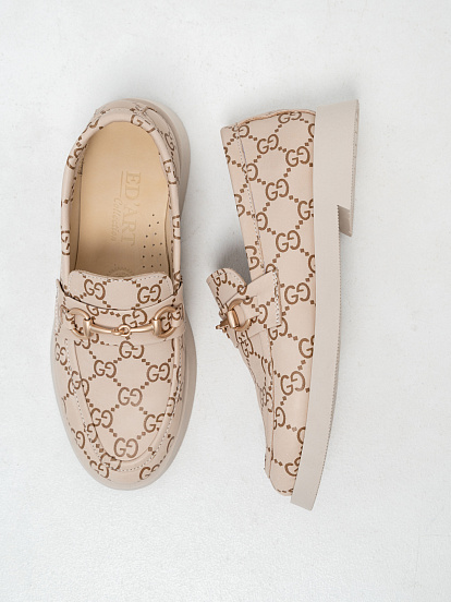 картинка Лоферы туфли ED'ART 172.1841'be. бежевый гуччи от интернет магазина