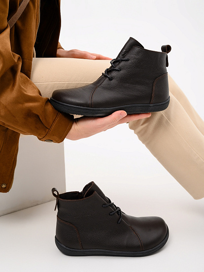 картинка Босоногие ботинки  ED'ART 352.NATA'bl.Темно-коричневая оттима от интернет магазина