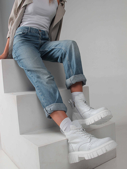 картинка Ботинки ED'ART 338.21153'w. Белый от интернет магазина