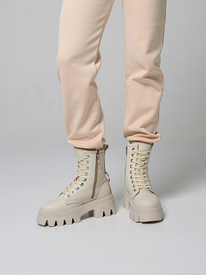 картинка Ботинки ED'ART 329.зиплайн'be. бежевый от интернет магазина