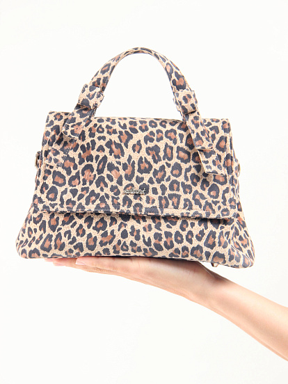 картинка Сумка-клатч ED'ART s06.бежевый леопард от интернет магазина