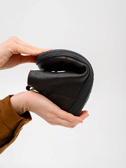 картинка Босоногие ботинки  ED'ART 352.NATA'bl.Темно-коричневая оттима от интернет магазина